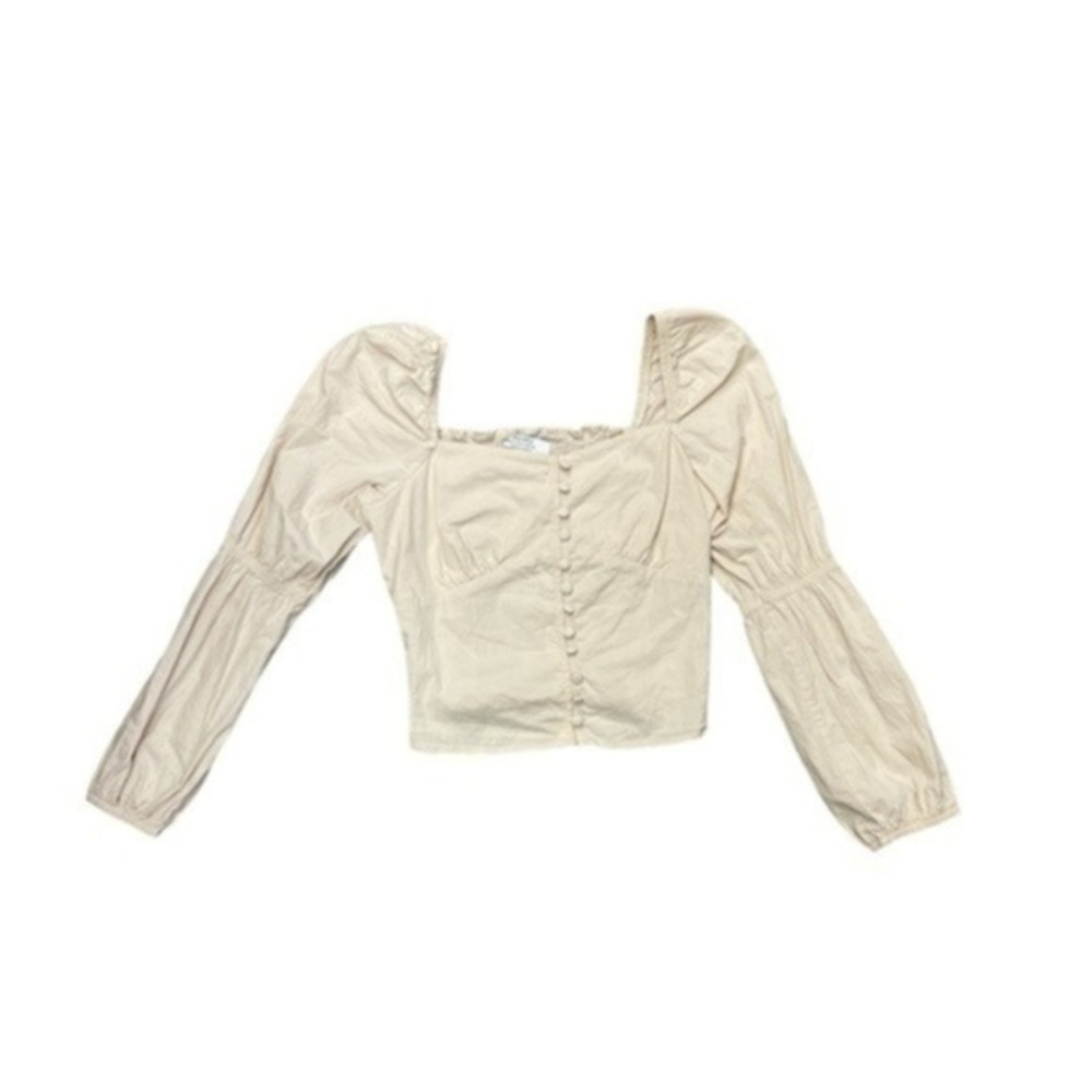 Bershka Tan Crop Top